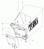 Toro 20771 - Lawnmower, 1983 (3000001-3999999) Spareparts GRASS BAG ASSEMBLY