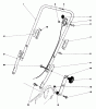 Toro 20772 - Lawnmower, 1980 (0000001-0999999) Spareparts HANDLE ASSEMBLY