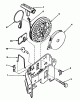 Toro 20773 - Lawnmower, 1983 (3000001-3999999) Spareparts REWIND STARTER NO. 590531