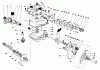 Toro 20775 - Lawnmower, 1981 (1000001-1999999) Spareparts GEAR CASE ASSEMBLY