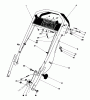 Toro 20775 - Lawnmower, 1981 (1000001-1999999) Spareparts HANDLE ASSEMBLY