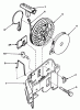 Toro 20775 - Lawnmower, 1982 (2000001-2999999) Spareparts REWIND STARTER NO. 590531