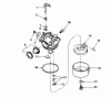 Toro 20780C - Lawnmower, 1987 (7000001-7999999) Spareparts CARBURETOR NO. 632098