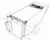 Toro 20780C - Lawnmower, 1988 (8000001-8999999) Spareparts GRASS BAG ASSEMBLY NO. 12-8859