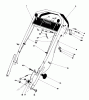 Toro 20785 - Lawnmower, 1980 (0000001-0999999) Spareparts HANDLE ASSEMBLY (USED ON UNITS WITH SERIAL NO. 0003991 & UP)