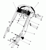 Toro 20785 - Lawnmower, 1981 (1000001-1999999) Spareparts HANDLE ASSEMBLY