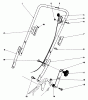 Toro 20788 - Lawnmower, 1980 (0000001-0999999) Spareparts HANDLE ASSEMBLY