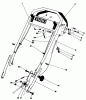 Toro 20810 - Lawnmower, 1981 (1000001-1999999) Spareparts HANDLE ASSEMBLY