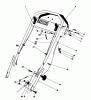 Toro 20810 - Lawnmower, 1982 (2000001-2999999) Spareparts HANDLE ASSEMBLY