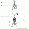 Toro 21100 - Whirlwind Lawnmower, 1968 (8000001-8999999) Spareparts STARTER MOTOR AND PINION