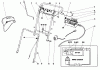 Toro 21103 - Whirlwind Lawnmower, 1969 (9000001-9999999) Spareparts HANDLE ASSEMBLY