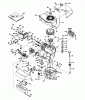 Toro 21610 - Guardian Lawnmower, 1974 (4000001-4999999) Spareparts ENGINE TECUMSEH MODEL TNT100-10042 (MOWER MODEL NO. 21610)