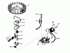Toro 21711 - Guardian Lawnmower, 1976 (6000001-6999999) Spareparts MAGNETO NO. 610793 (MOWER MODEL NO. 21610)(ENGINE NOS. TNT 100-10047)