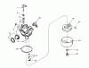 Toro 21738 - Whirlwind Lawnmower, 1979 (9000001-9999999) Spareparts CARBURETOR NO. 632050