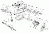 Toro 22015 - Lawnmower, 1983 (3000001-3999999) Spareparts GEAR CASE ASSEMBLY (MODEL 22020)