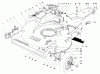 Toro 22015 - Lawnmower, 1983 (3000001-3999999) Spareparts HOUSING ASSEMBLY (MODEL 22020)