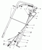 Toro 22015 - Lawnmower, 1984 (4000001-4999999) Spareparts HANDLE ASSEMBLY (MODEL 22020)