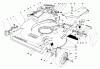 Toro 22015 - Lawnmower, 1984 (4000001-4999999) Spareparts HOUSING ASSEMBLY (MODEL 22015)