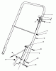 Toro 22015 - Lawnmower, 1985 (5000001-5999999) Spareparts HANDLE ASSEMBLY (MODEL 22015)
