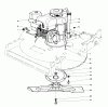 Toro 22020 - Lawnmower, 1986 (6000001-6999999) Spareparts ENGINE ASSEMBLY (MODEL 22015)
