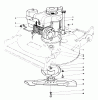 Toro 22015 - Lawnmower, 1986 (6000001-6999999) Spareparts ENGINE ASSEMBLY (MODEL 22020)