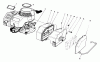 Toro 22025 - Lawnmower, 1985 (5000001-5999999) Spareparts ENGINE ASSEMBLY
