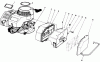 Toro 22025 - Lawnmower, 1987 (7000001-7999999) Spareparts ENGINE ASSEMBLY