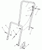 Toro 22025 - Lawnmower, 1989 (9000001-9999999) Spareparts HANDLE ASSEMBLY