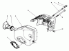 Toro 22025 - Lawnmower, 1991 (1000001-1999999) Spareparts MUFFLER ASSEMBLY (MODEL NO. 47PL0-3)