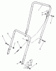 Toro 22025C - Lawnmower, 1987 (7000001-7999999) Spareparts HANDLE ASSEMBLY