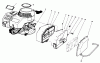 Toro 22025C - Lawnmower, 1988 (8000001-8999999) Spareparts ENGINE ASSEMBLY