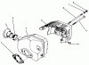 Toro 22026 - Side Discharge Mower, 1994 (4900001-4999999) Spareparts MUFFLER ASSEMBLY (MODEL NO. 47PR4-3)