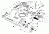 Toro 22030 - Lawnmower, 1984 (4000001-4999999) Spareparts HOUSING ASSEMBLY (MODEL 22030 COND-T.)