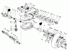 Toro 22035 - Lawnmower, 1986 (6000001-6999999) Spareparts GEAR CASE ASSEMBLY (MODEL 22035)