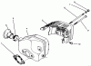 Toro 22031 - ProLine 21" Recycler Lawnmower, 1995 (5900001-5999999) Spareparts MUFFLER ASSEMBLY (MODEL NO. 47PR4-3)