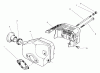 Toro 22031 - ProLine 21" Recycler Lawnmower, 1997 (7900001-7999999) Spareparts MUFFLER ASSEMBLY (MODEL NO. 47PT6-3)