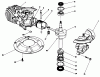 Toro 22035 - Lawnmower, 1989 (9000001-9006453) Spareparts ENGINE ASSEMBLY MODEL NO. 47PJ8 #1