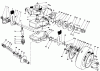Toro 22035 - Lawnmower, 1989 (9000001-9006453) Spareparts GEAR CASE ASSEMBLY (MODEL 22035)