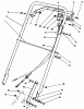 Toro 22035 - Lawnmower, 1989 (9000001-9006453) Spareparts HANDLE ASSEMBLY (MODEL 22035)