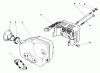 Toro 22035C - Lawnmower, 1987 (7000001-7999999) Spareparts MUFFLER ASSEMBLY (MODEL NO. 47PG6)