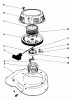 Toro 22035C - Lawnmower, 1987 (7000001-7999999) Spareparts RECOIL ASSEMBLY (MODEL NO. 47PG6)