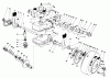 Toro 22035C - Lawnmower, 1988 (8000001-8999999) Spareparts GEAR CASE ASSEMBLY