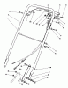 Toro 22035C - Lawnmower, 1989 (9000001-9999999) Spareparts HANDLE ASSEMBLY