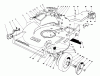 Toro 22036 - Lawnmower, 1990 (0000001-0999999) Spareparts HOUSING ASSEMBLY