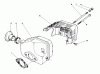 Toro 22036 - Lawnmower, 1990 (0000001-0999999) Spareparts MUFFLER ASSEMBLY (MODEL NO. 47PK9-3)