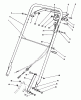 Toro 22036 - Lawnmower, 1992 (2000001-2999999) Spareparts HANDLE ASSEMBLY