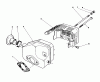 Toro 22037B - Proline 21" Recycler Mower, 1993 (39000001-39999999) Spareparts MUFFLER ASSEMBLY (MODEL NO. 47PN2-3)