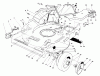 Toro 22037B - Proline 21" Recycler Mower, 1994 (49000001-49999999) Spareparts HOUSING ASSEMBLY