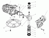 Toro 22038 - Rear Bagger Mower, 1998 (8900001-8999999) Spareparts CRANKSHAFT ASSEMBLY (MODEL NO. 47PT7-3)