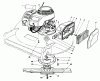 Toro 22040 - Lawnmower, 1992 (2000001-2999999) Spareparts ENGINE ASSEMBLY